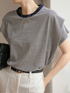 【760】8色展開 ボーダー柄 半袖 Tシャツ レディース ゆったり クルーネック 通勤 カジュアル 夏新作