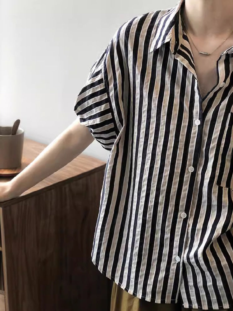 BORDERS ストライプバルーンスリーブTシャツ 36 Futier land（フューティアランド）の「ストライプバルーン
