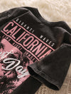 【214】原宿スタイル炸裂！カラフル  原宿風 Tシャツ 春 夏 プリント 半袖 Tシャツ 韓国ファッション 大きいサイズ レディース ビッグサイズ