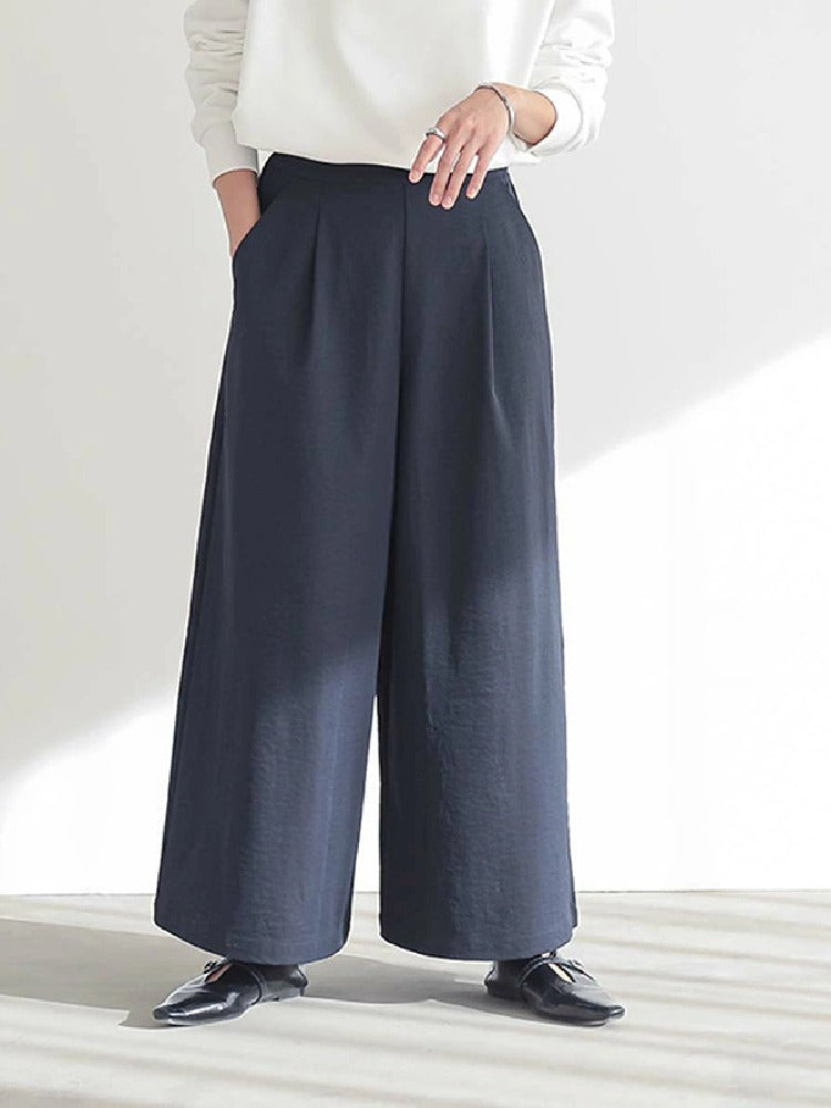 【727】6色展開 ワイドパンツ レディース ストレートパンツ ロング丈 無地 ゆったり 美脚効果 体型カバー カジュアル 春夏新作