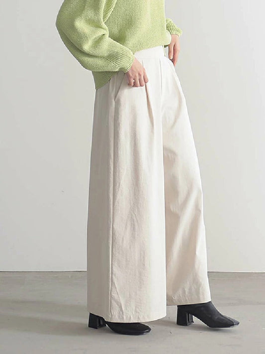 【727】6色展開 ワイドパンツ レディース ストレートパンツ ロング丈 無地 ゆったり 美脚効果 体型カバー カジュアル 春夏新作