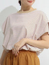 【760】8色展開 ボーダー柄 半袖 Tシャツ レディース ゆったり クルーネック 通勤 カジュアル 夏新作
